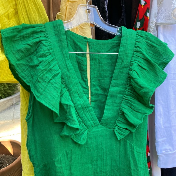 Anaak cotton gauze ruffle dress - Picture 2 of 8